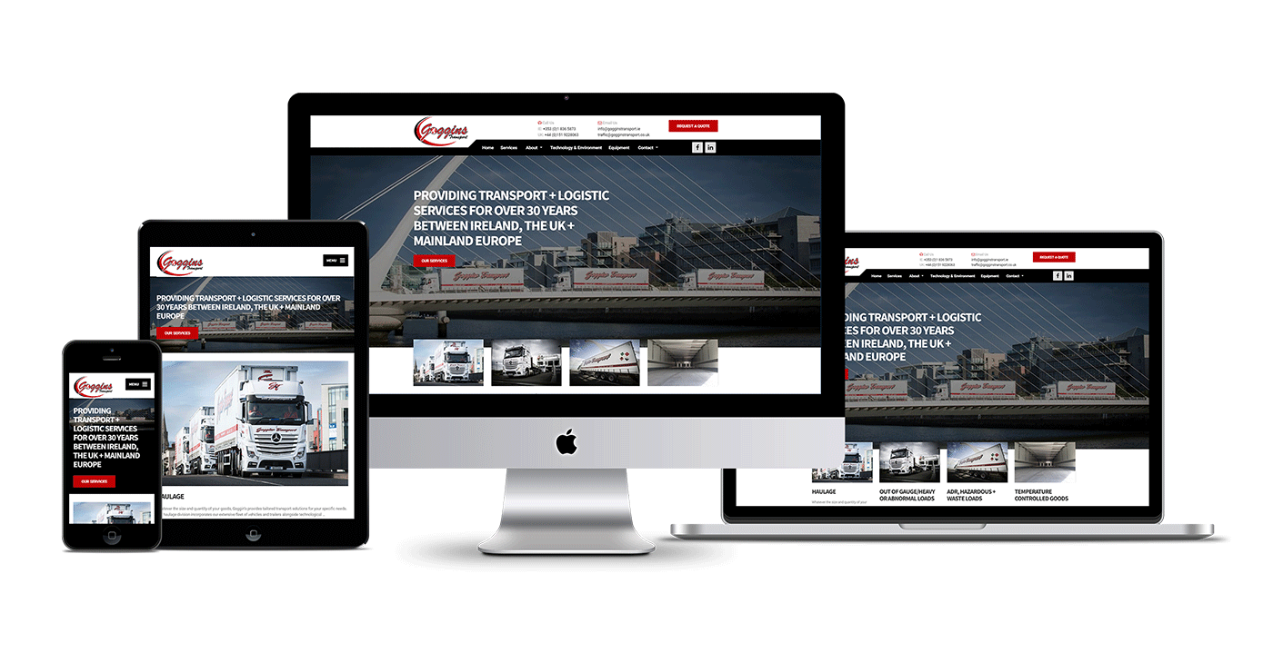 Goggins Transport Website by Ireland Website Design - Ireland Website ...